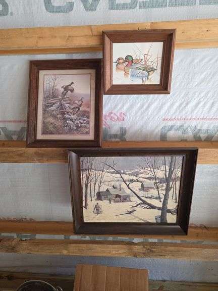 3 Outdoor Scene Pictures -All Signed