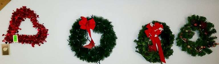 Four Wreaths (on Wall)