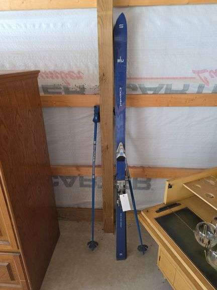 Combi Skis and Poles - Made in West Germany
