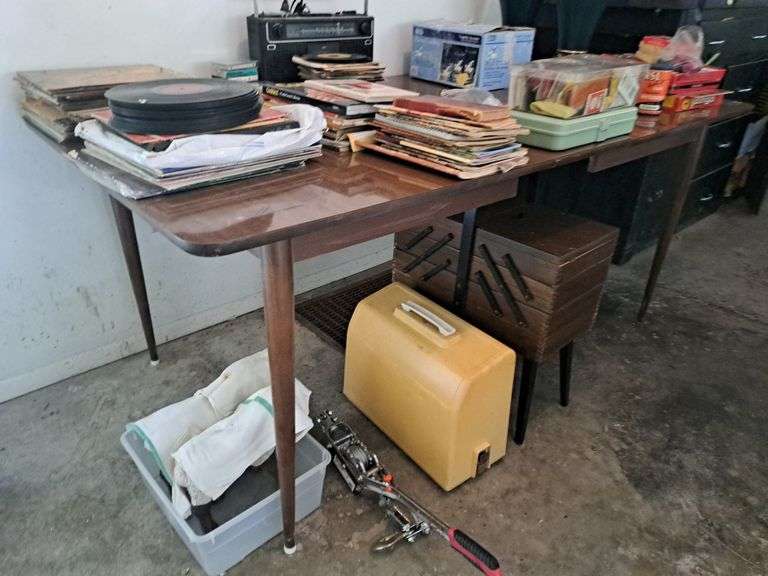 Dining Table And 6 Upholstered Chairs (Contents Not Included)