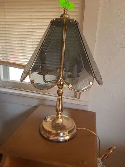Table Lamp With Glass Shade