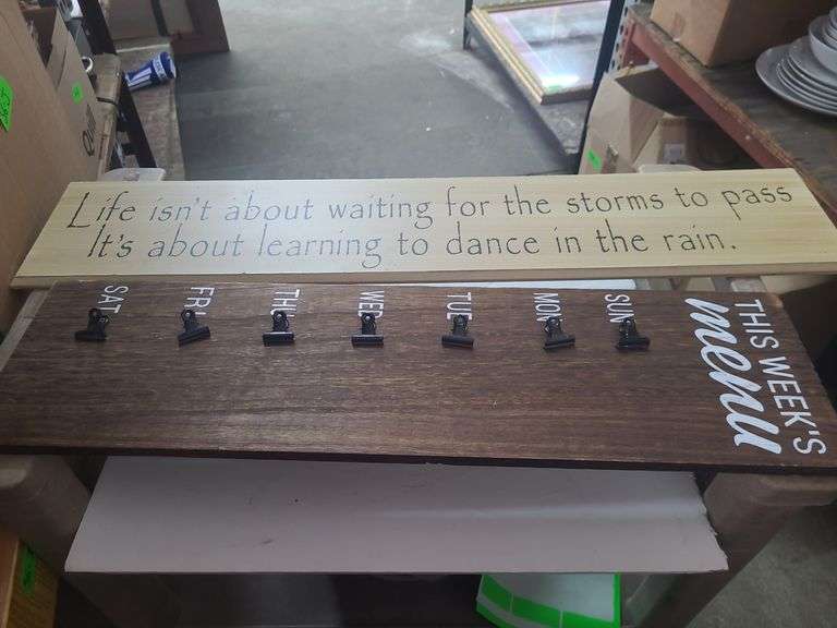 Signs, Cups, And Thompson Dishes