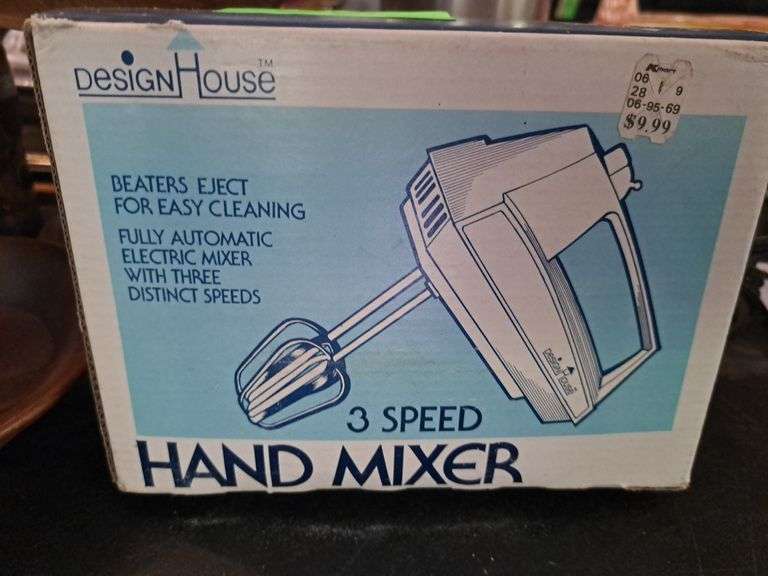 Design House 3 Speed Hand Mixer (New In Box)