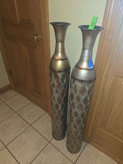 Set of 2 Oversized Vases (Approx 42" Tall)
