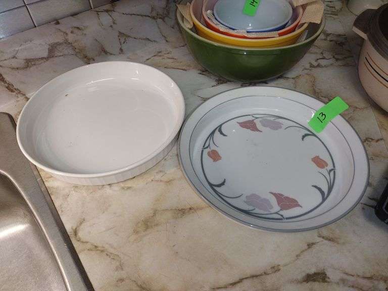 Dansk Pie Dish And Corningware Dish