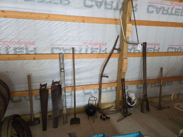 Saws, Scythe, Post Hole Digger, Pick and more