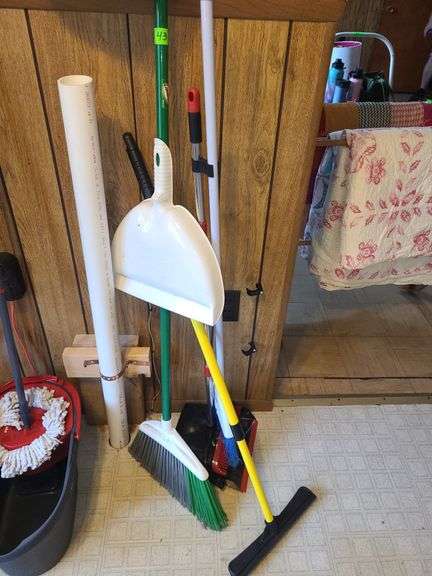 3 Brooms And Dust Pan