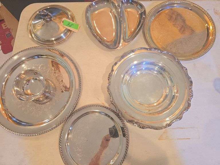 Silver Plate Lot (Approx. 10 Pcs)