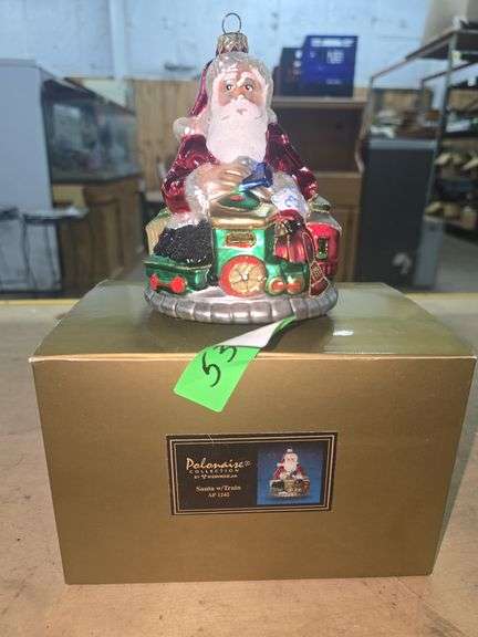 Polonaise Collection Kurt Adler Ornament (Santa with Train)