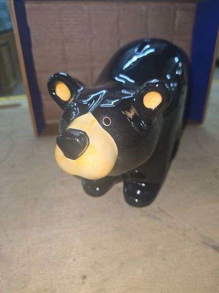 Bearfoots Bear Bank designed by artist Jeff Fleming for Big Sky Carvers