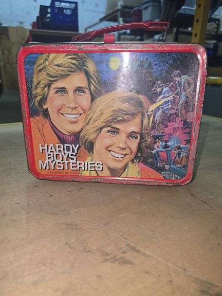 Vintage Thermos Division Hardy Boys Mysteries, Universal Metal Lunchbox 1977
