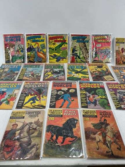 (20) VTG Comics: Unknown Worlds, Classics Illustrated & More