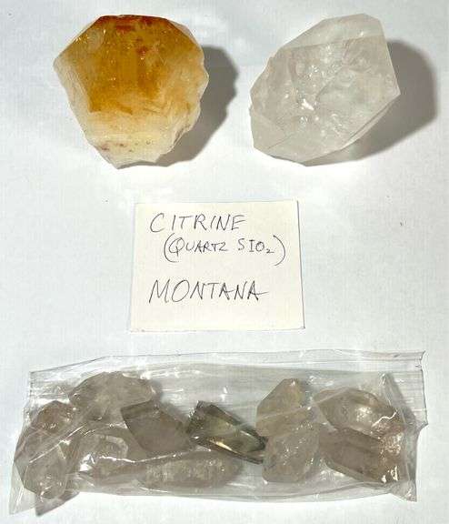 Citrine and Quartz Crystals