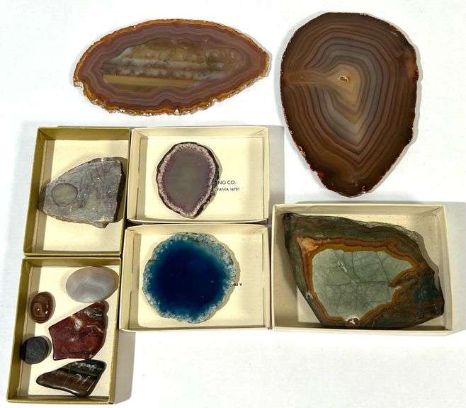 Assorted Slabs, Up to 5" Long, Including Jasper