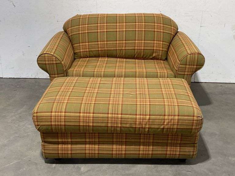 Nice and clean Klausner loveseat sleeper with ottoman