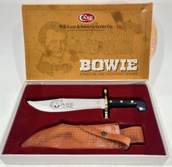 Case Bowie Fixed Blade Hunting Knife & Sheath