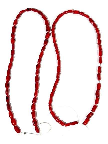 (2) Strands of "Bamboo" Coral