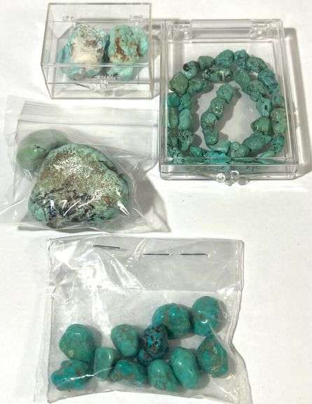 Strand of Turquoise Stones & Other Turquoise