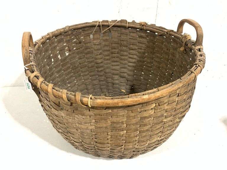 Antique handmade apple basket