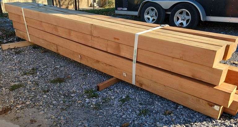 (4) 12ft Douglas Fir 6x6 Posts