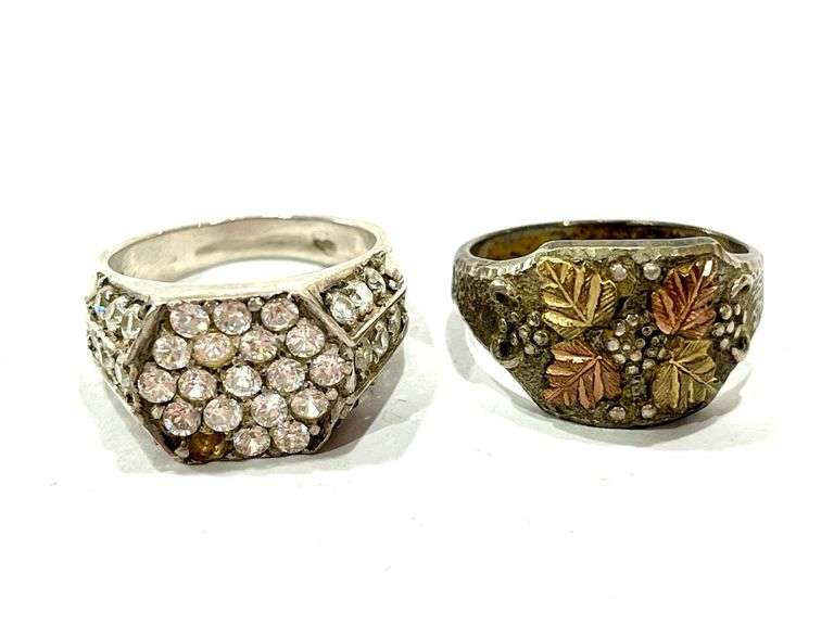 18.7 Grams Sterling Silver Rings Sz 12