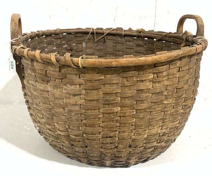 Antique handmade apple basket