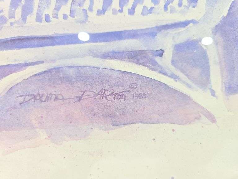Dauma Darton Signed Original Watercolor