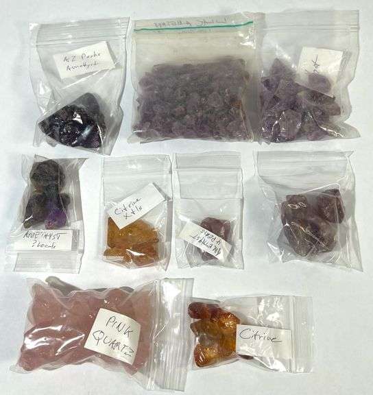 Amethyst, Citrine, Rose Quartz
