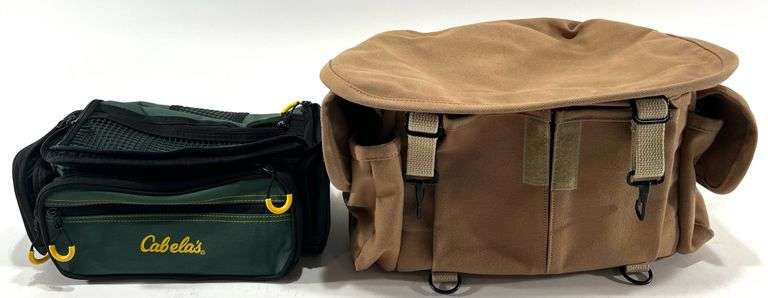 Cabela’s Angler Tackle Box Bag & DOMKE Camera Shoulder Bag - Black And ...