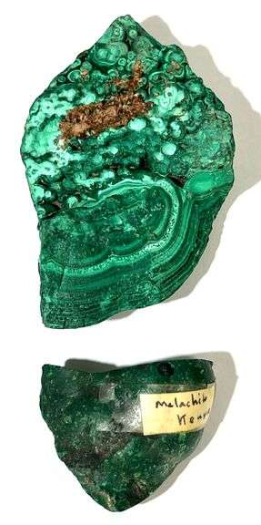 (2) Pieces of Raw Malachite
