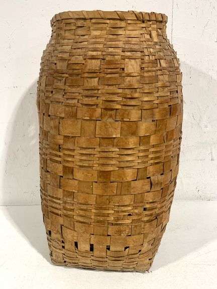 Handmade antique umbrella basket