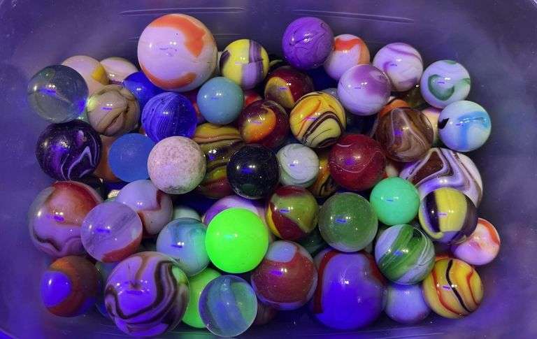 VTG Collection of Marbles: Glass, Uranium & More