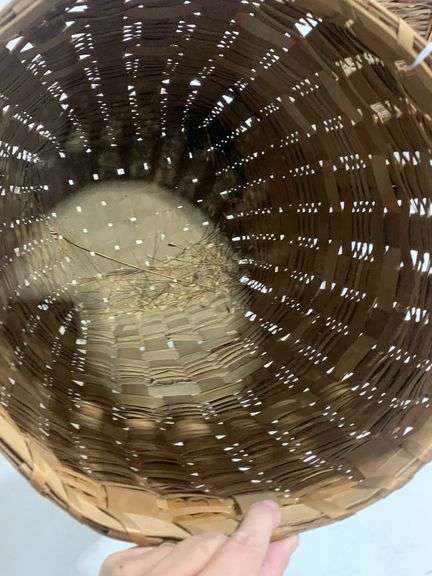 Handmade antique umbrella basket