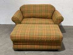 Nice and clean Klausner loveseat sleeper with ottoman