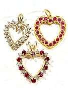 4.9 Grams 10K Gold Heart Pendants