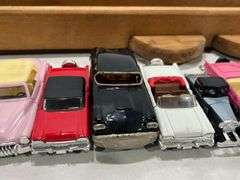 Handmade Wooden Truck Toy Display Shelf w/ Classic Car Toys