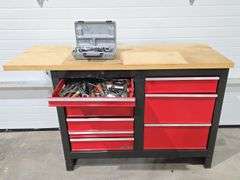 Craftsman 9-Drawer Work Bench & Contents