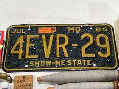 Missouri “4EVR-28” License Plate / Vintage Post Cards / Bottle Openers / Souvenirs / Scale / Pins / 