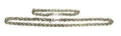39 Grams Sterling Silver Necklace & Bracelet
