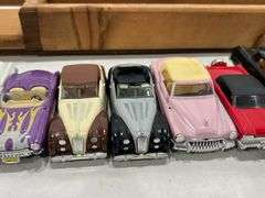 Handmade Wooden Truck Toy Display Shelf w/ Classic Car Toys