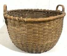 Antique handmade apple basket