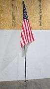 9Ft. Metal Flagpole w/ American Flag