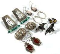 37.2 Grams Mexico Sterling Silver Earrings