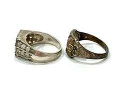 18.7 Grams Sterling Silver Rings Sz 12