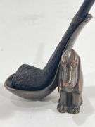 VTG Smoking Pipe & Basset Hound Pipe Stand