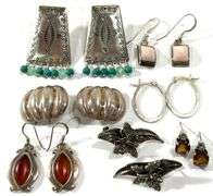 37.2 Grams Mexico Sterling Silver Earrings