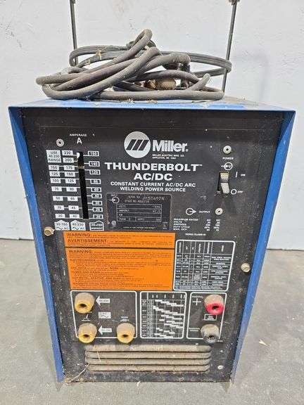 Miller Thunderbolt AC/DC Stick Welder - Black And Gold Auctions