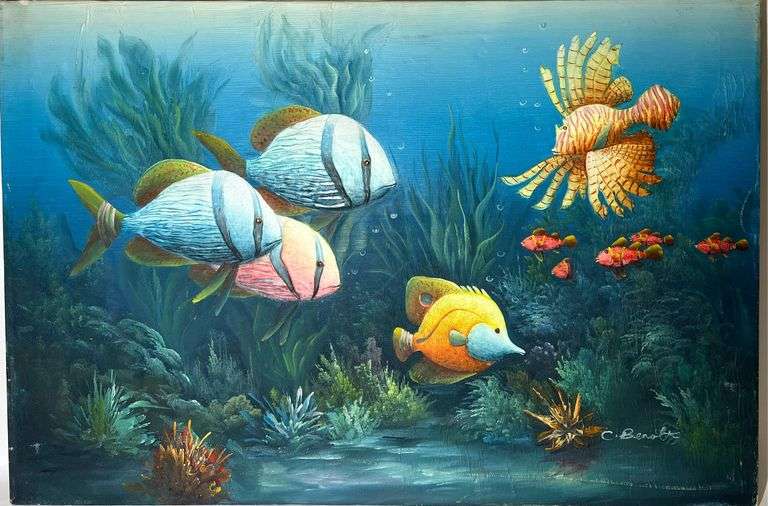 Charles Benolt Original Signed Canvas