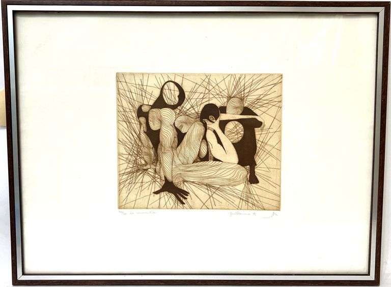 Guillaume Azoulay Signed Original "La Conversation"