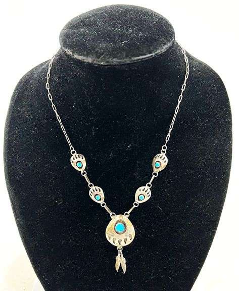 Sterling Silver & Turquoise Necklace